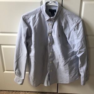 Ralph Lauren Size 16 Striped Long-Sleeve Shirt
